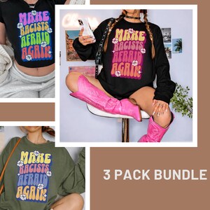 3パックバンドルPNGデザイン、ICE廃止、移民権利活動家（デジタルダウンロード）