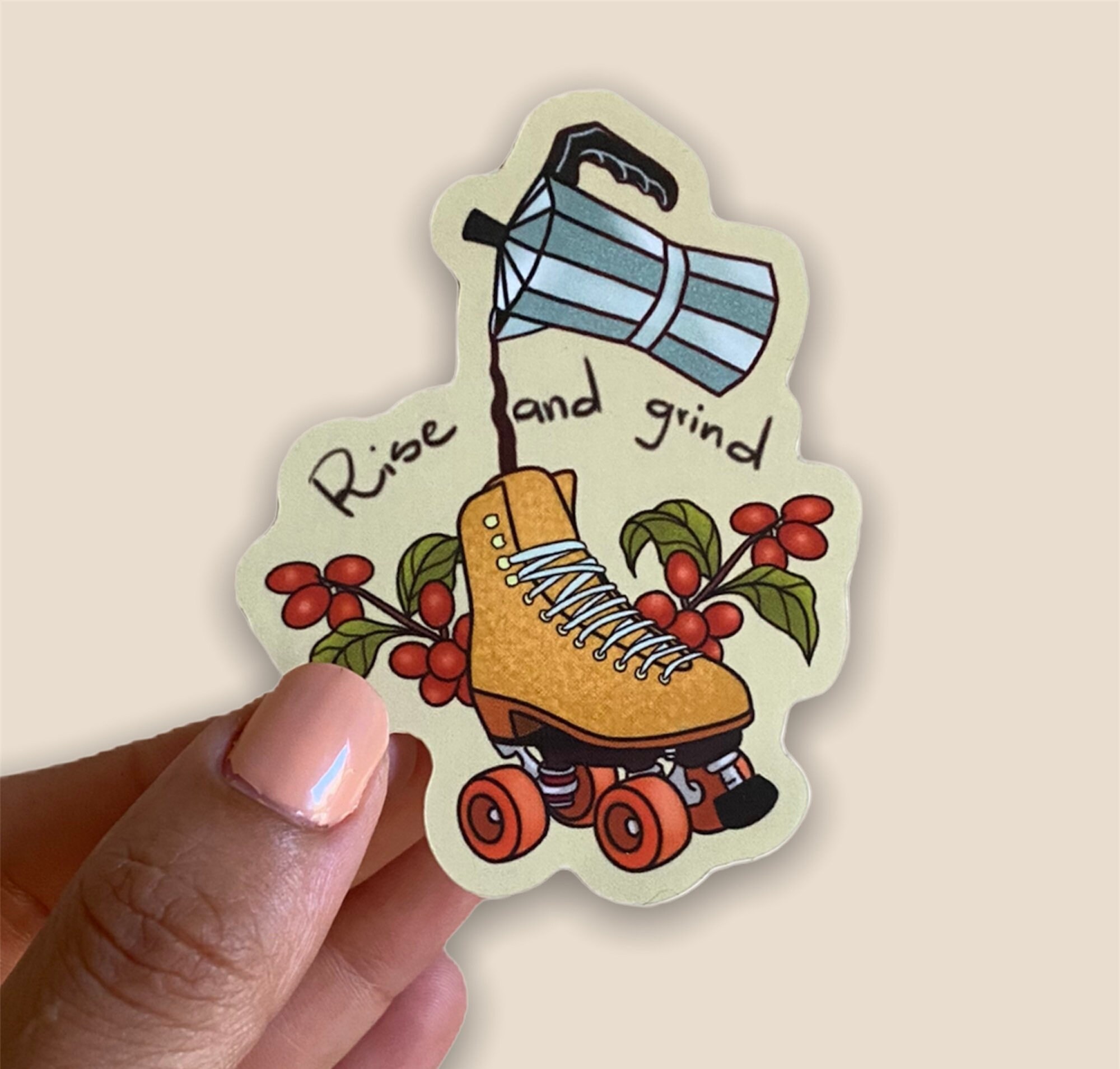 Roller Skate Sticker Skates lover sticker Quad Skate Vinyl Etsy