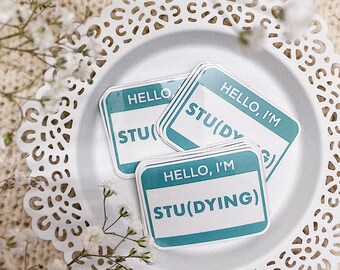 Hello I'm Studying Sticker Gift For Physician Assistant, Medical, Nursing, Physical Therapy, Nurse Practitioner, Students, Laptop Sticker