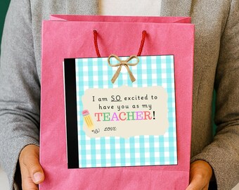 Teacher Appreciation Gift Tag: Back to School Printable (PDF Download)
