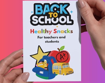 Recetas escolares saludables: Comidas fáciles para niños y maestros para la merienda o el almuerzo (Descarga digital)