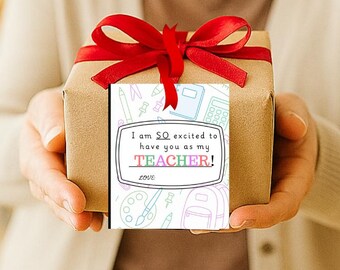 Teacher Appreciation Gift Tag: Back to School Printable (PDF Digital Download)
