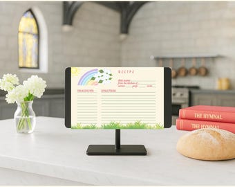 Tarjetas de recetas inspiradas en la Biblia: Diseño moderno imprimible (4x6, descarga digital)