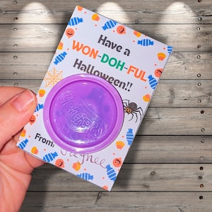 Regalos de Play-Doh para Halloween: Detalles para fiestas infantiles en clase (Descarga digital)