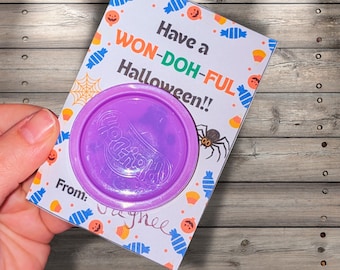Halloween Play-Doh Gifts: Class Party Favors for Kids (Digital Download)