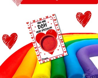 Porta tarjetas de plastilina para San Valentín: regalo de fiesta para niños (descarga digital)
