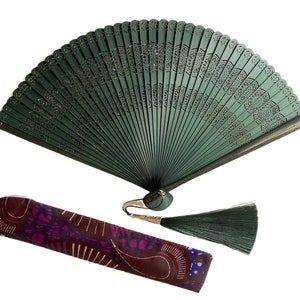 Best Thanksgiving gift,Green Folding fan,Parents gift