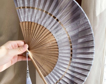 Beautiful elegant withe Folding fan,Parents gift,house decoration