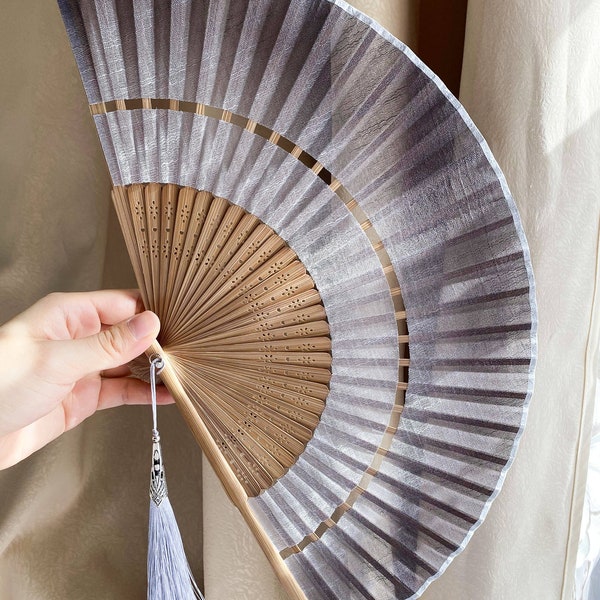 Beautiful elegant withe Folding fan,Parents gift,house decoration