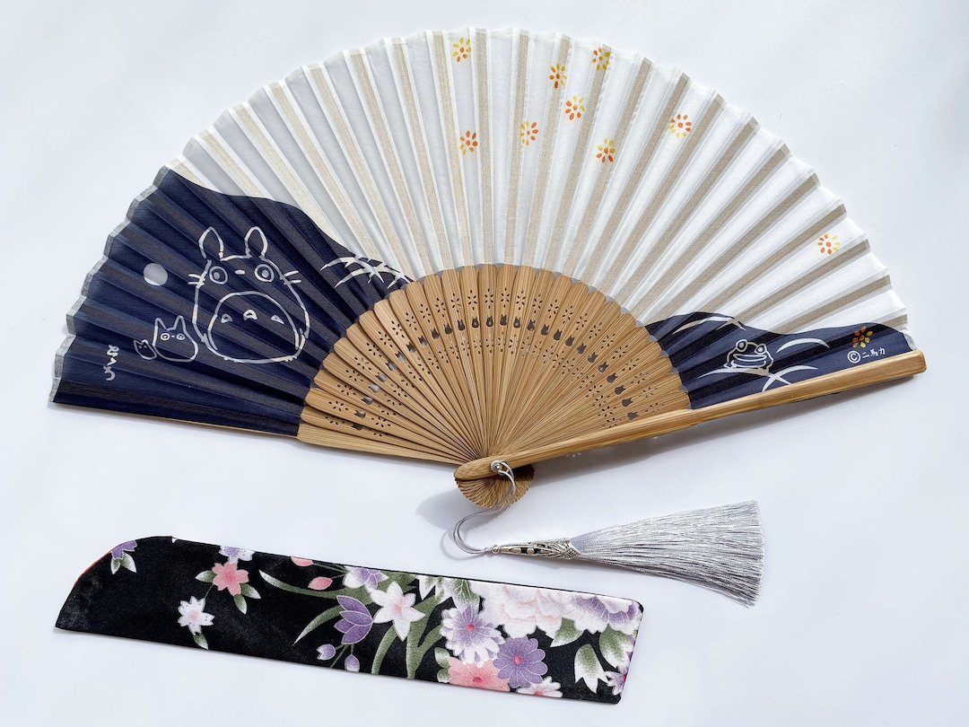 GOOHOCHY Tassel Folding Fan Retro Handheld Fan For - View #13
