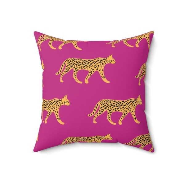 Cheetah Pillow Etsy
