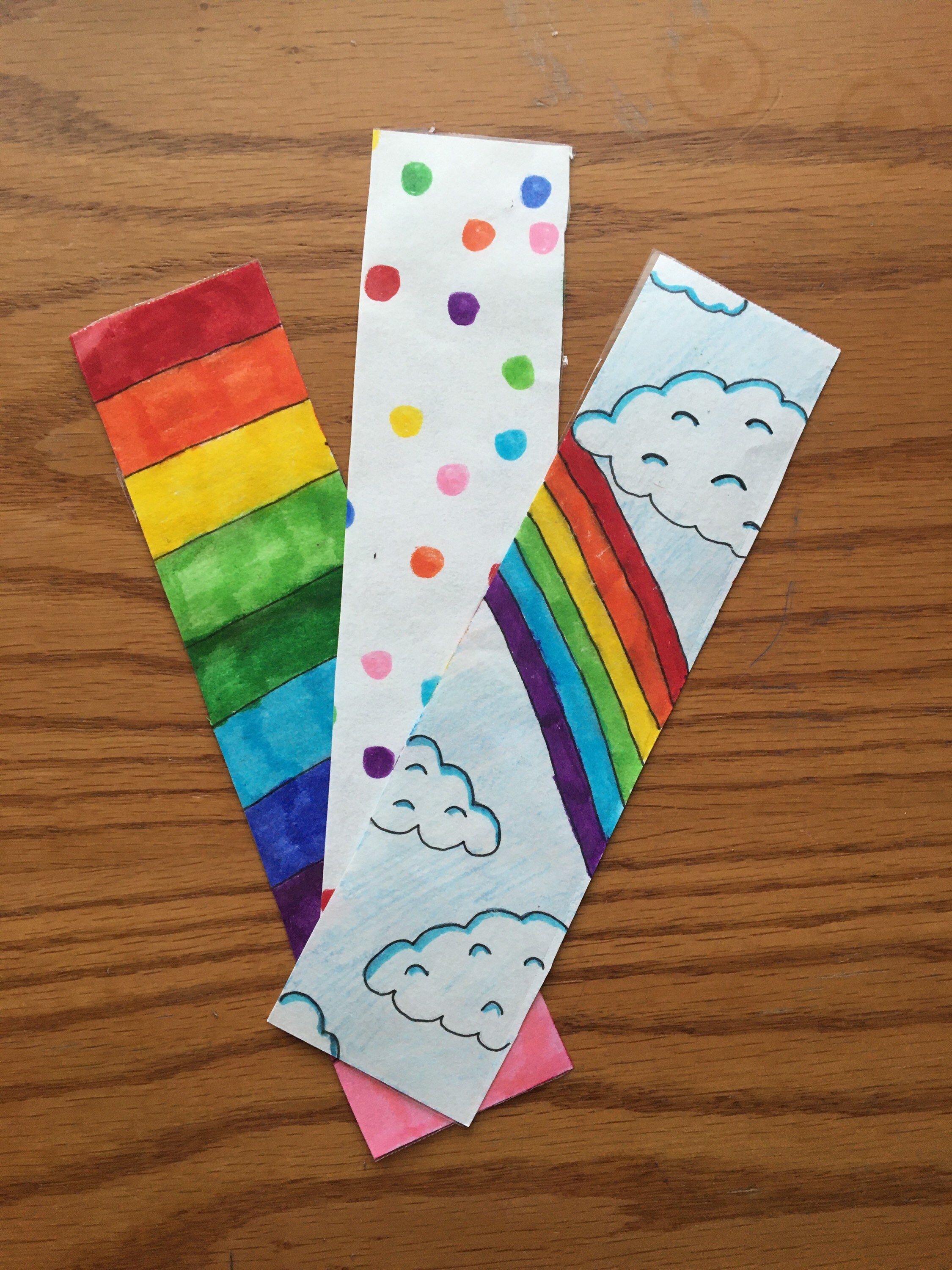 Rainbow bookmarks for kids Etsy