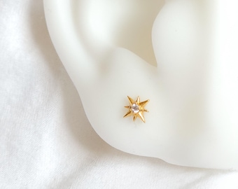 ASTRA Stud Earrings, Water Resistant earrings, Hypoallergenic, Jewelry gifts for her, Star, sparkly studs, cute jewelry, tiny earrings,woman