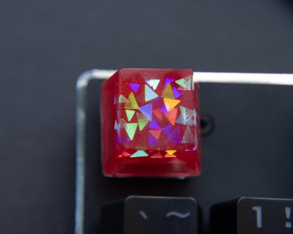 Red Gem Keycap For Escape Function Keys Handmade Resin Etsy