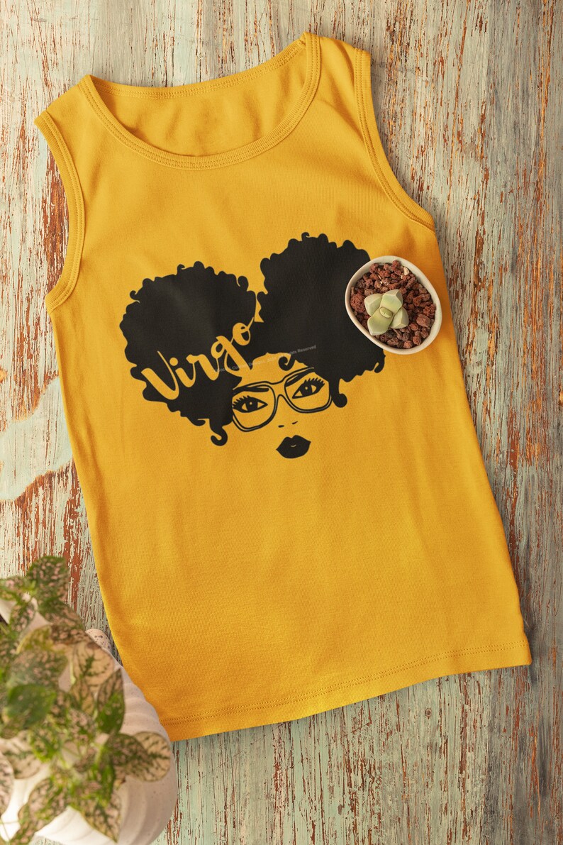 Download Virgo Svg File Afro Woman Svg September Black Queens August | Etsy