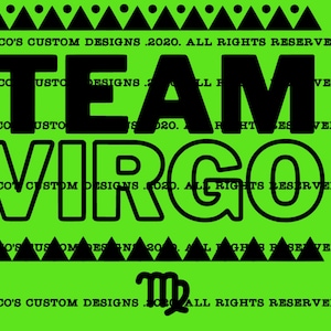 Team Virgo Svg File | Birthday Squad Svg | August Birthday |September Birthday| Best Seller Svg| Birthday month Svg| Gift for him