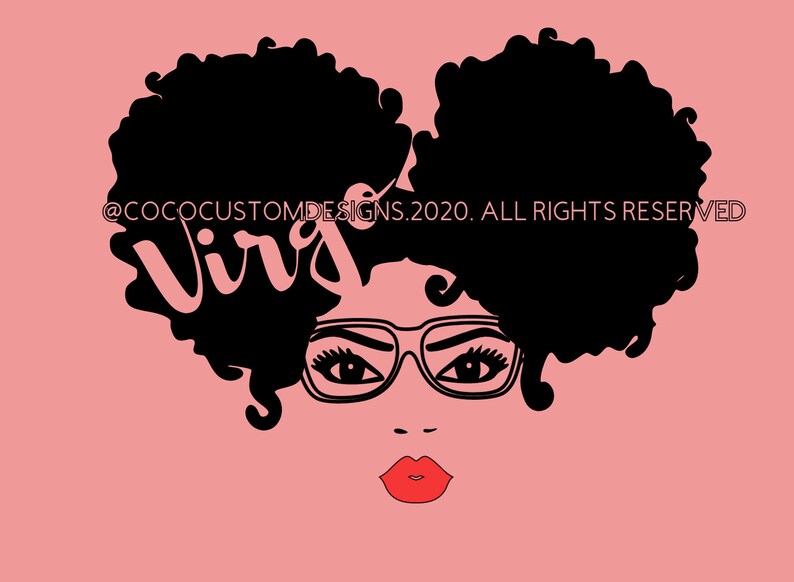 Download Virgo Svg File Afro Woman Svg September Black Queens August | Etsy