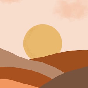 Desert Sun | Digital File | 8.5&quot; x 11&quot; | JPEG