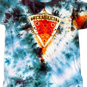 Pizza Tie Dye Shirt size XL/ice dyed
