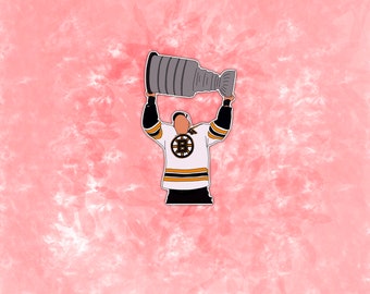 Pegatina inspirada en el ganador de la Copa Stanley de Patrice Bergeron / Boston Bruins