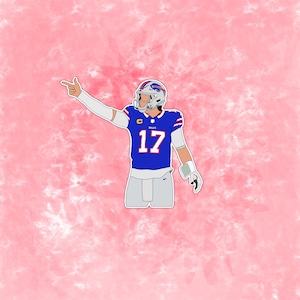 Josh Allen Inspired Sticker | Bills Sticker | Football Stickers