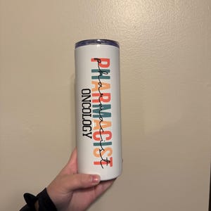 Personalized Pharmacist Tumbler – Custom Pharmacy Gift for Pharmacists, Pharmacy Students, Rx Travel Mug, Pill Bottle Coffee Cup