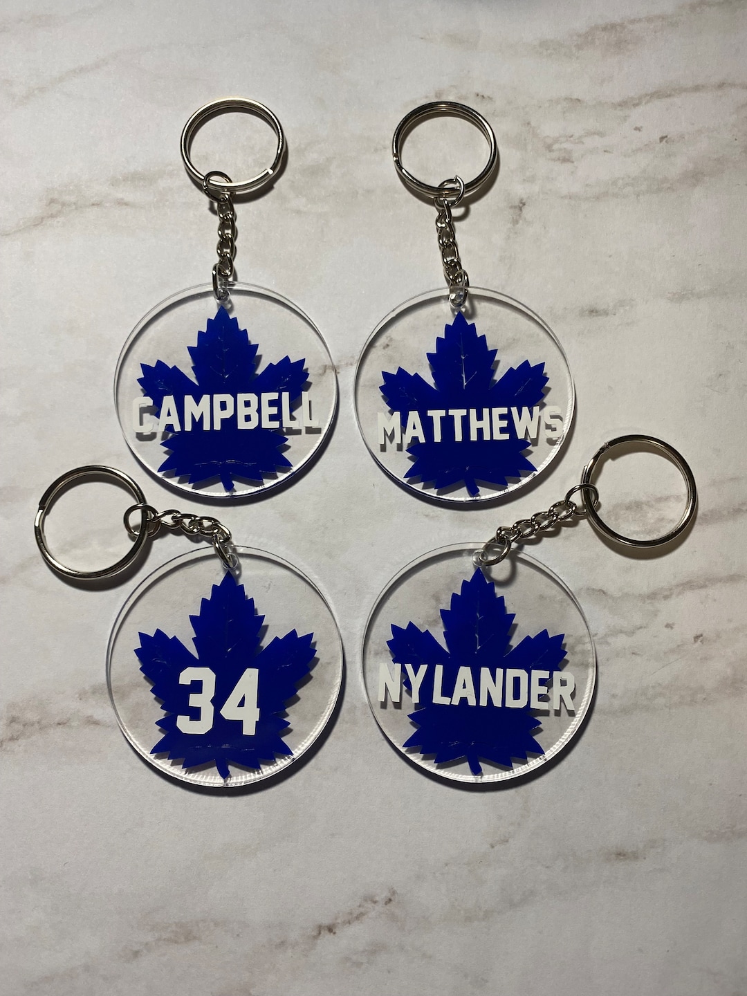 Custom Hockey Keychains Etsy
