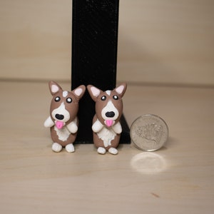 Handmade Corgi Stud Earrings