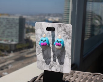 Kawaii Narwhal Stud Earrings