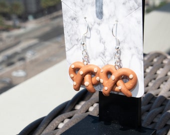 Handmade Pretzel Dangle Earrings