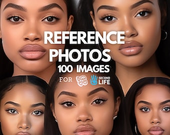 HD Skin references for IMVU and Second life (100 Images) California Pack