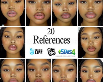 20 High-Quality Reference Images for IMVU, Second Life & Sims 4 + 5 Exclusive Bonus Images // Budget-Friendly!