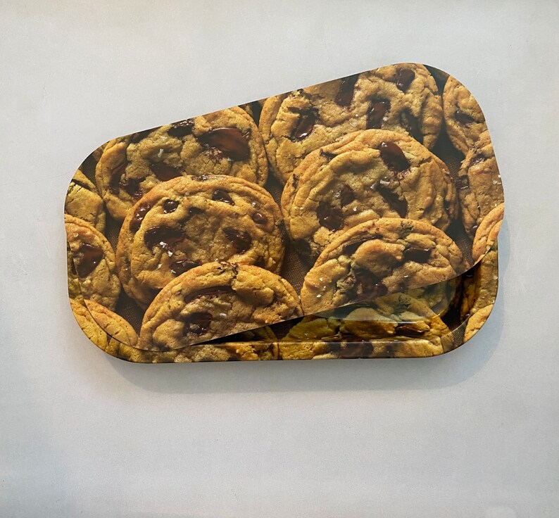 Chocolate Chip Cookies Rolling Tray with Lid Etsy