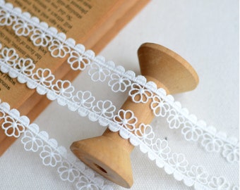 1/2 inch wide white color lace trim price per yard