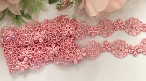 Coloured lace trim discount