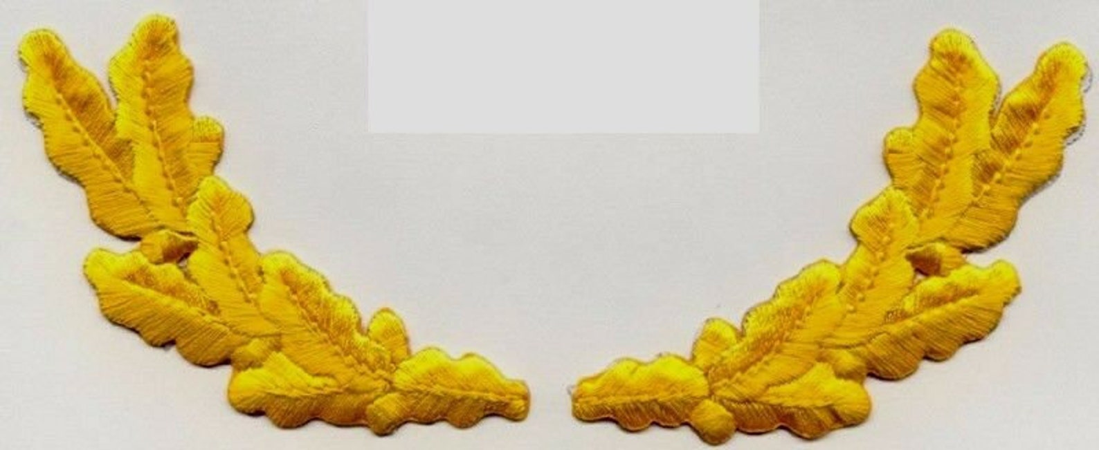 SCRAMBLED EGGS MILITARY Style Insignia Pair 1 5/8 X 3 3/4 Etsy