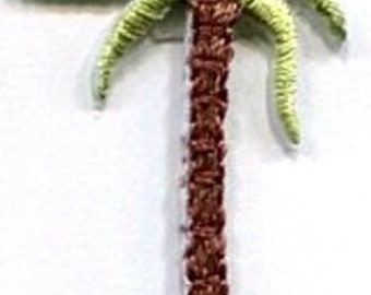 PALM TREE iron on patch applique 1 X 1 1/2 inch