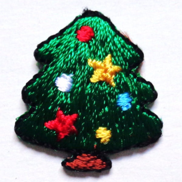 Christmas iron on patch 3/4 x 1 inch