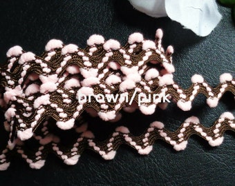 Pom Pom Ric Rac 5/8 inch wide select color price for 1 yard Pom Pom Ric Rac 5/8 inch wide select color price for 1 yard