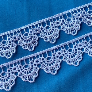 1 inch wide white Venise lace trim price per yard