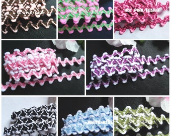 Pom Pom Ric Rac 5/8 inch wide select color price for 1 yard Pom Pom Ric Rac 5/8 inch wide select color price for 1 yard
