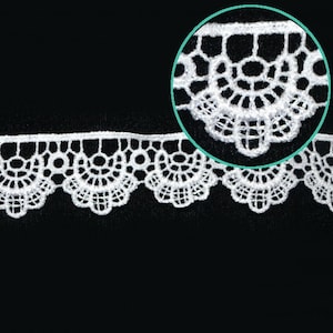1 inch wide white Venise lace trim price per yard