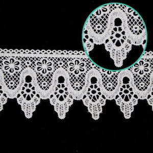 2 1/4 inch wide white Venise lace trim price per yard