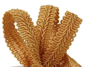 3/8"Gimp Braid Trim old gold color 10-yard spool