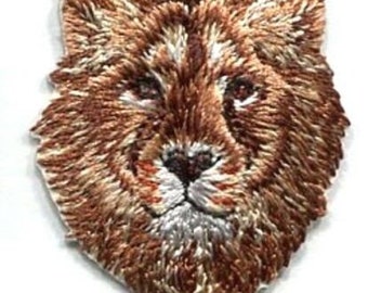 iron on patch applique LION 1 1/2 X 1 3/4 inch