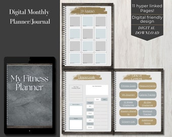 My Fitness Planner For Well Being-Self Care-Weight Loss-Exercise-Self Progress