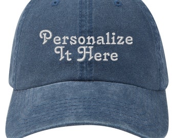 Personalized Dad Hat: Custom Embroidered Vintage Cap