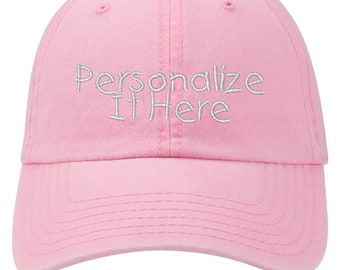 Personalized Dad Hat: Custom Embroidered Cotton Baseball Cap