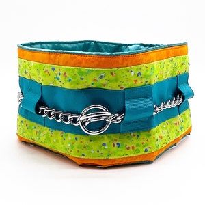 Silky Padded Hair-Saver Collar for Full-Coated Dogs - Zoinks Retro Print - Poodle Collar - MULTIPLE SIZES AVAILABLE