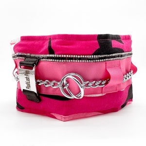 Silky Padded Hair-Saver Collar for Full-Coated Dogs - Pink Camo - Poodle Collar - MULTIPLE SIZES AVAILABLE